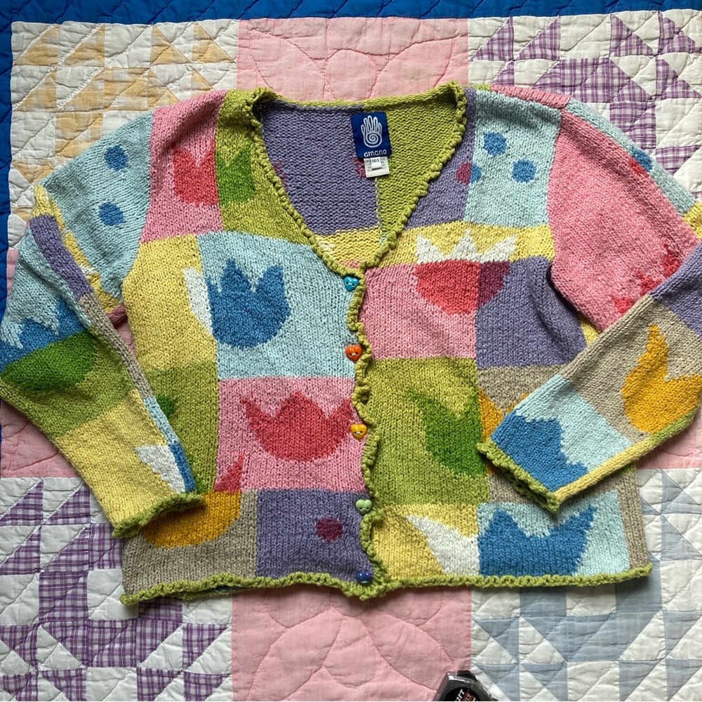 SOLD❤️Vintage Rare Amano cardigan sweater